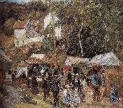 Camille Pissarro Metaponto market near Watts oil painting artist